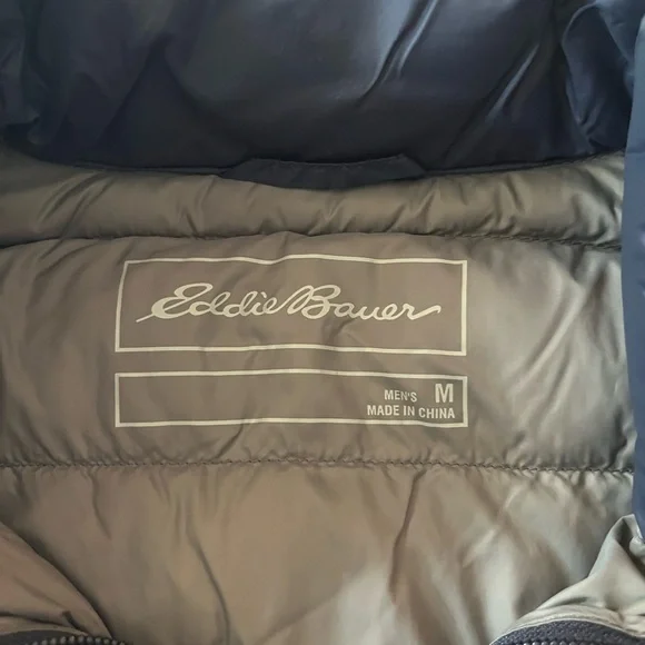 Eddie Bauer EB650 Navy Down Vest EUC - Picture 6 of 13